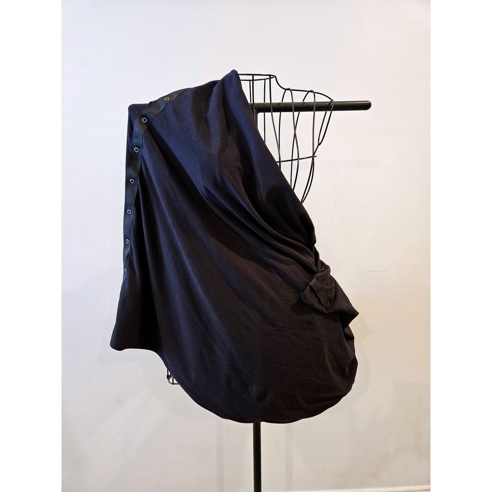 Lululemon Vinyasa Scarf Black Snap Button Multi Wear Wrap Breastfeeding Cover